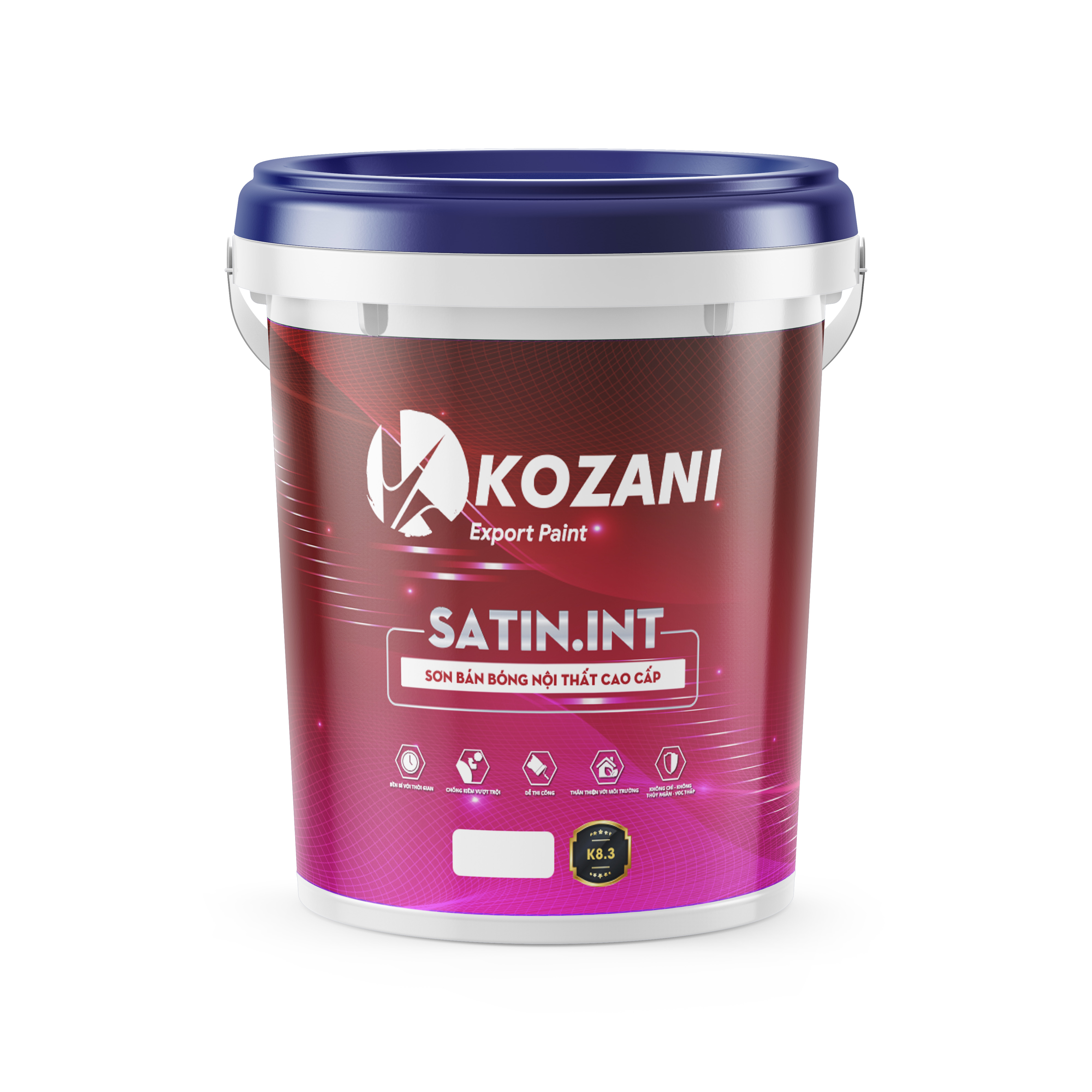 K8.3: Sơn bán bóng nội thất cao cấp ( mẫu mới)