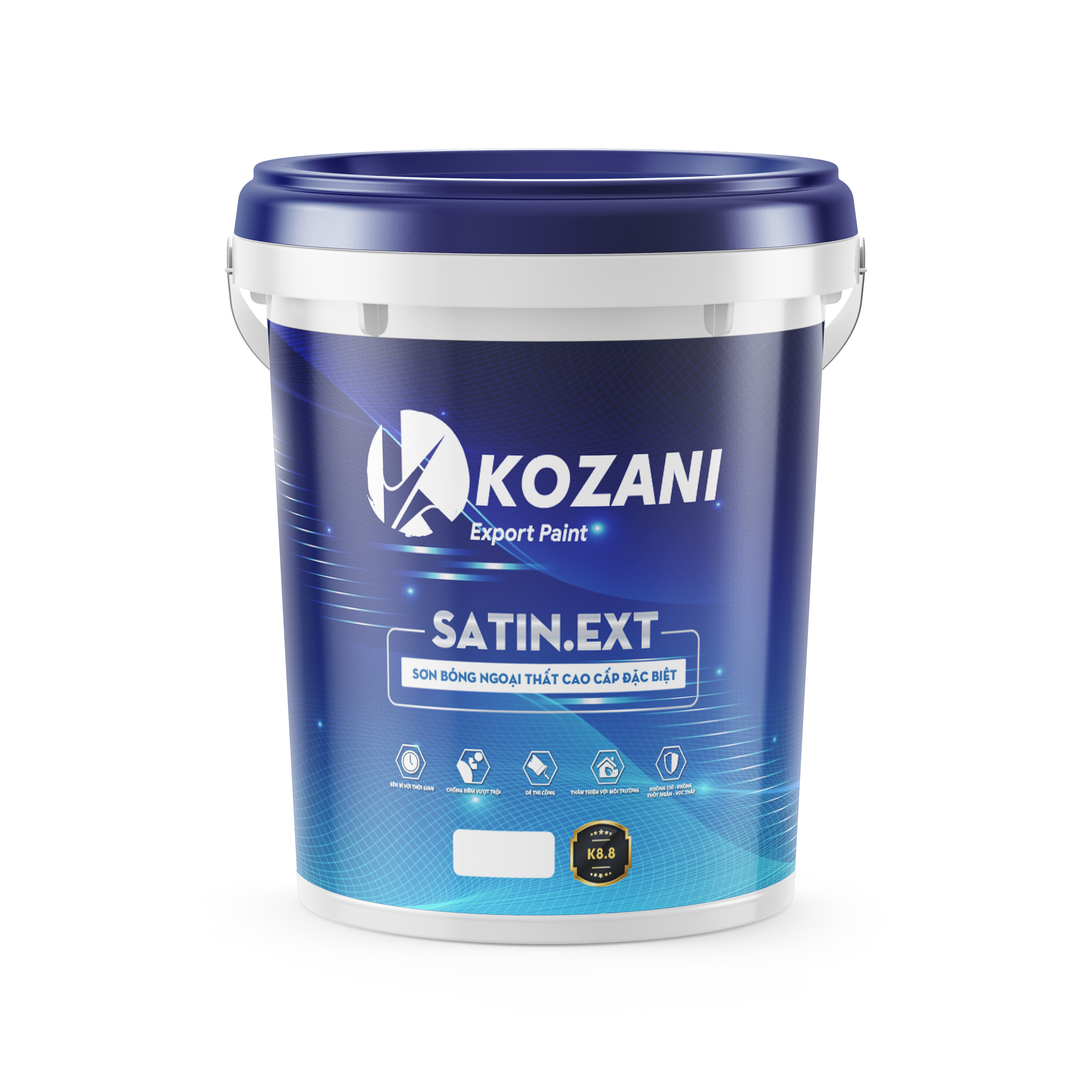 K8.8: Sơn bóng ngoại  thất cao cấp đặc biệt ( mẫu mới)